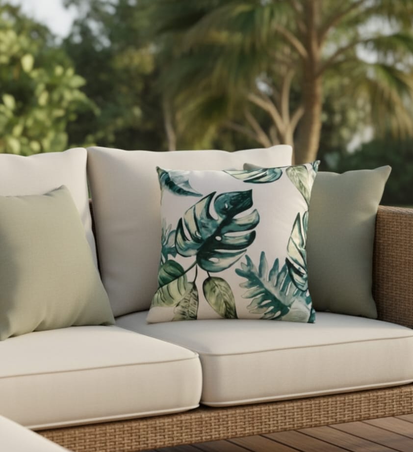 Leaf Pattern Pillow - Image 2