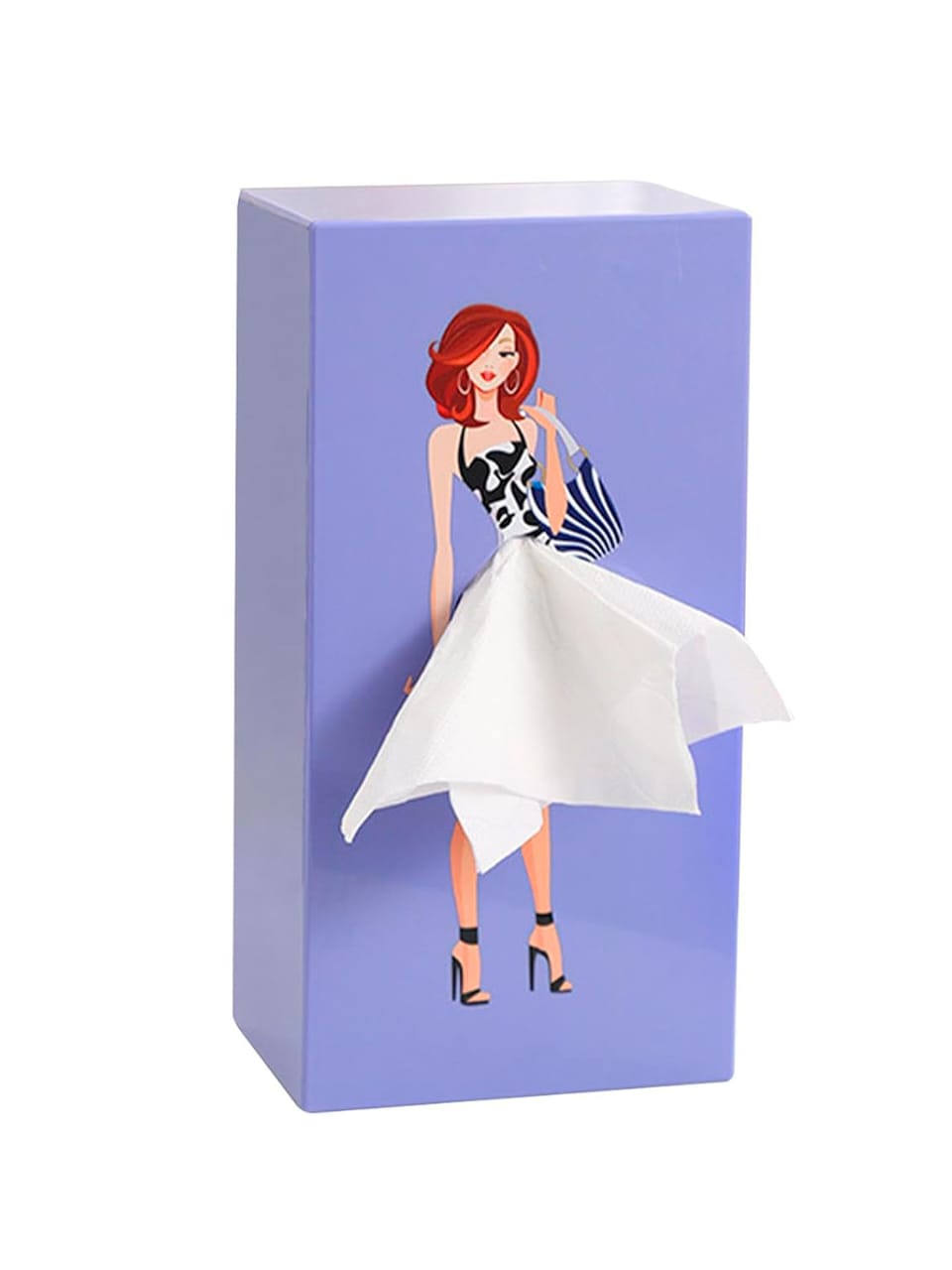 Vintage Charm Tissue Box ( Purple )