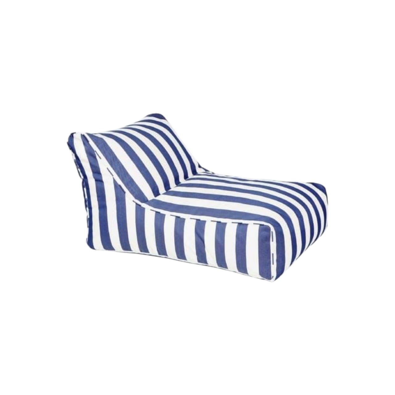 Big Guy Bean Bag (Dark Blue & White Stripes)