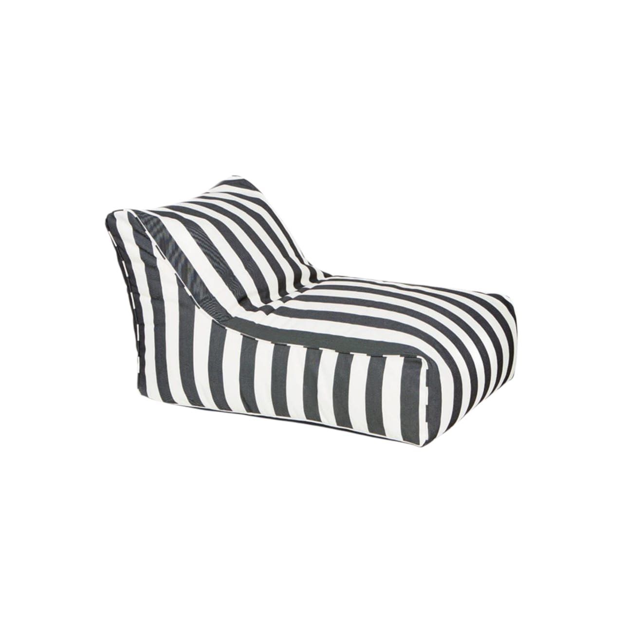 Big Guy Bean Bag (Dark Grey & White Stripes)