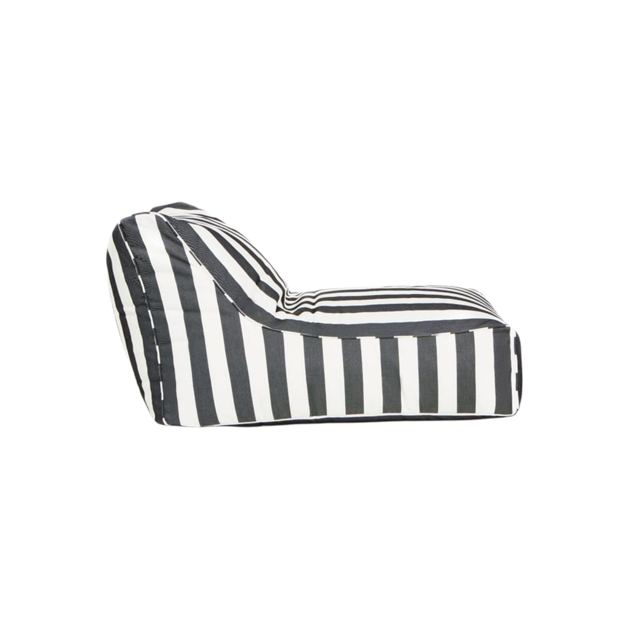 Big Guy Bean Bag (Dark Grey & White Stripes) - Image 2