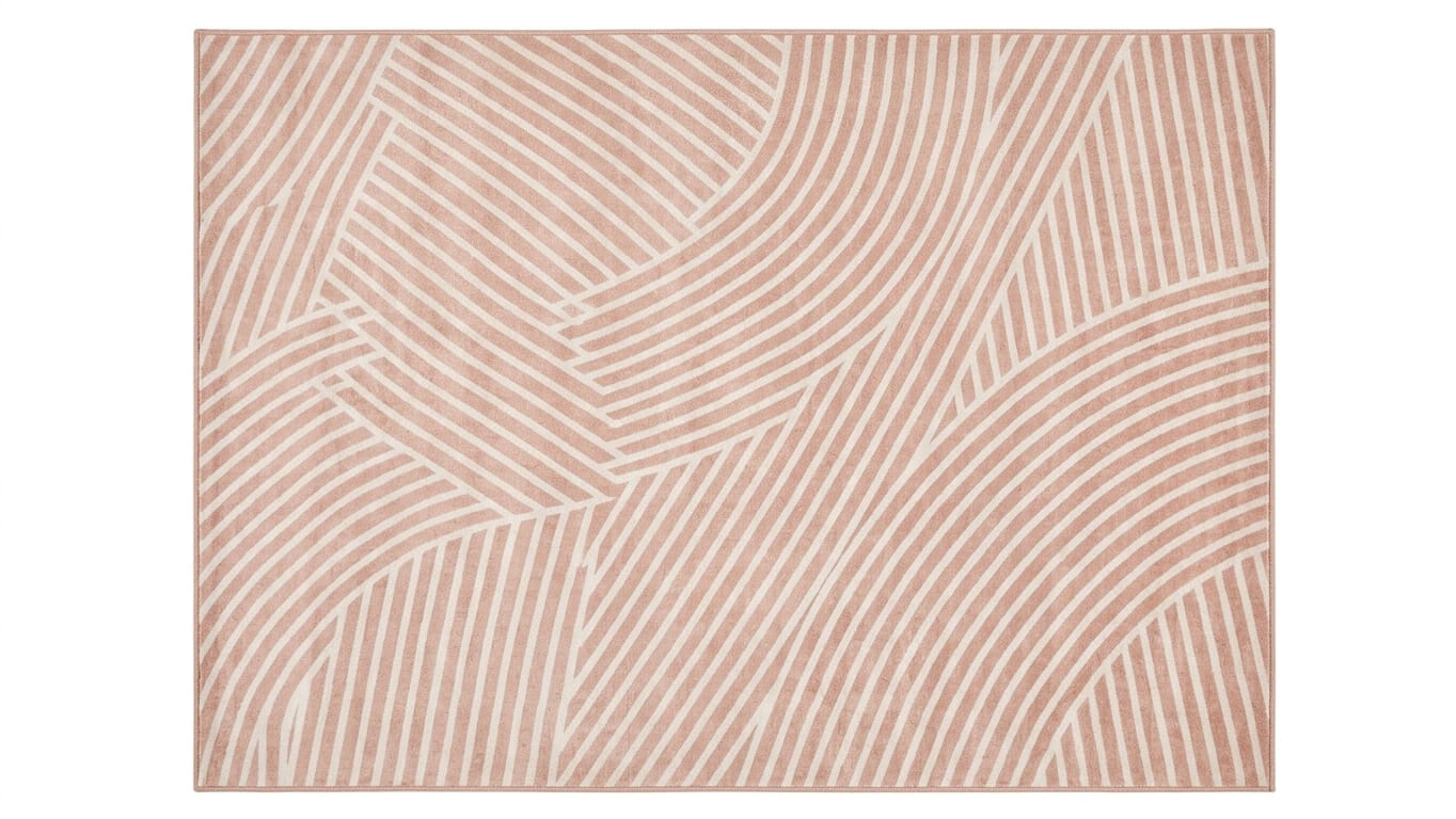 Cashmere Serenity Rug – Vintage Rose & Alabaster
