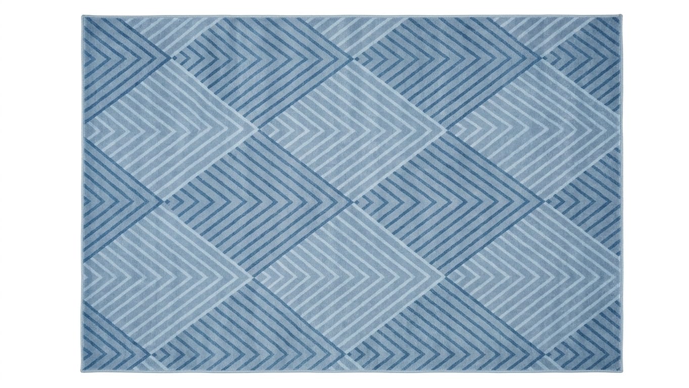 Cashmere Serenity Rug – Graphite Blue & Frost